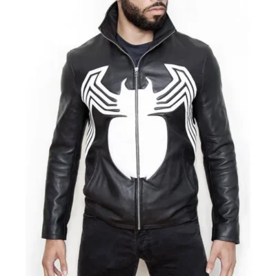 Tom hardy venom jacket front view